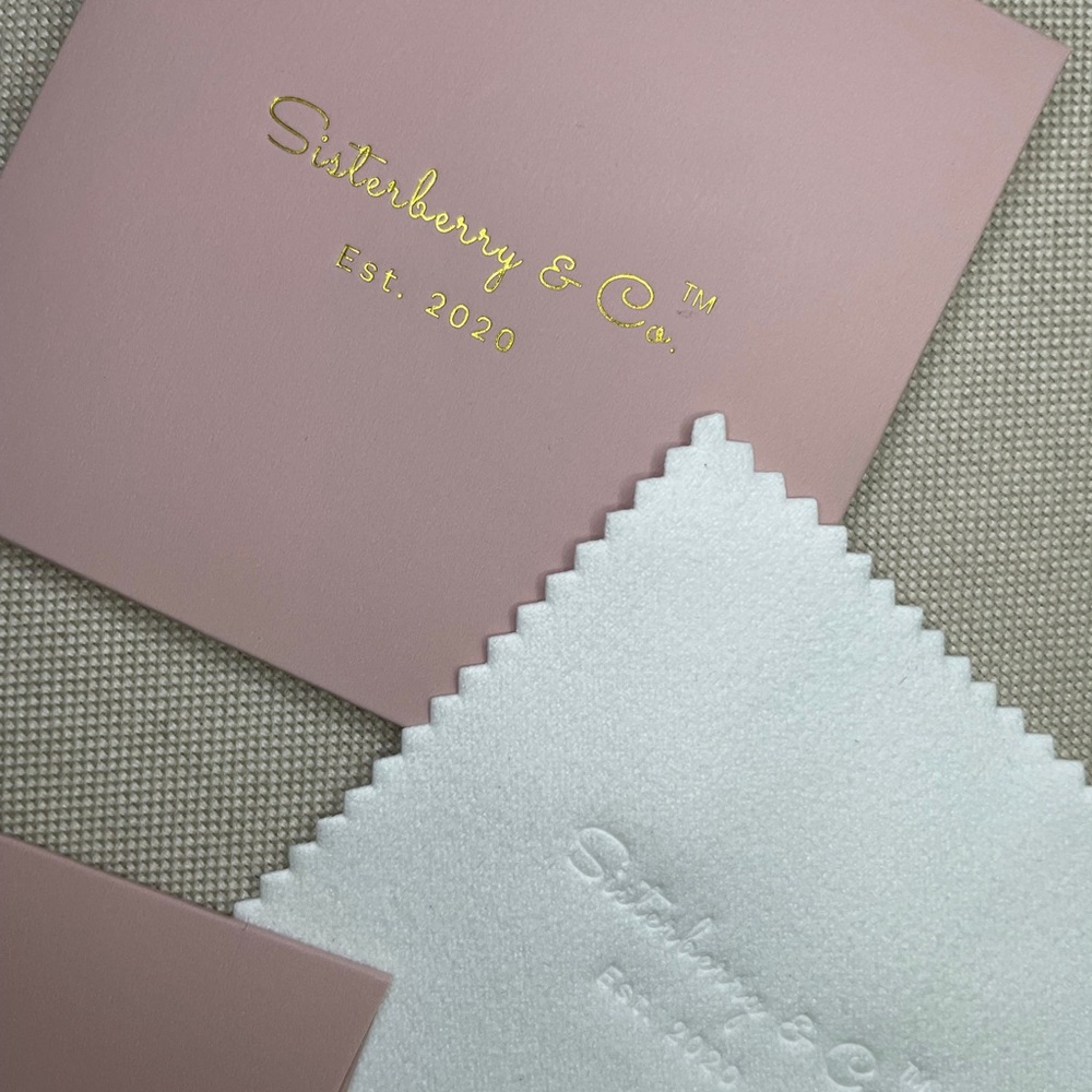 NWT Sisterberry & Co. Jewellery Polishing Cloth